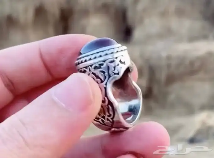 خواتم فضة خالص نوادر تحف فنيه احجار كريمة 94