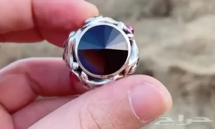 خواتم فضة خالص نوادر تحف فنيه احجار كريمة 90