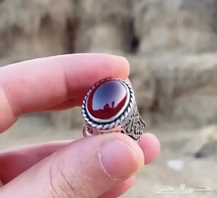 خواتم فضة خالص نوادر تحف فنيه احجار كريمة 93
