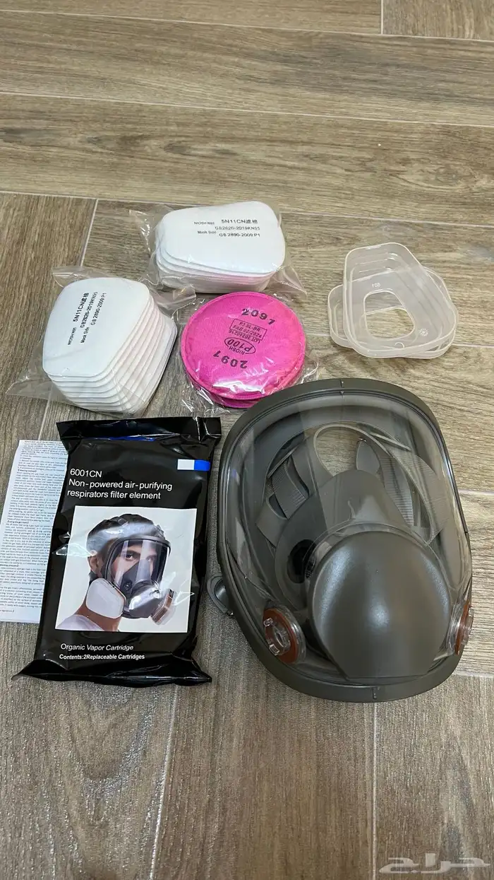 قناع حماية غاز للتنفس الكيميائي لكامل الوجه 2