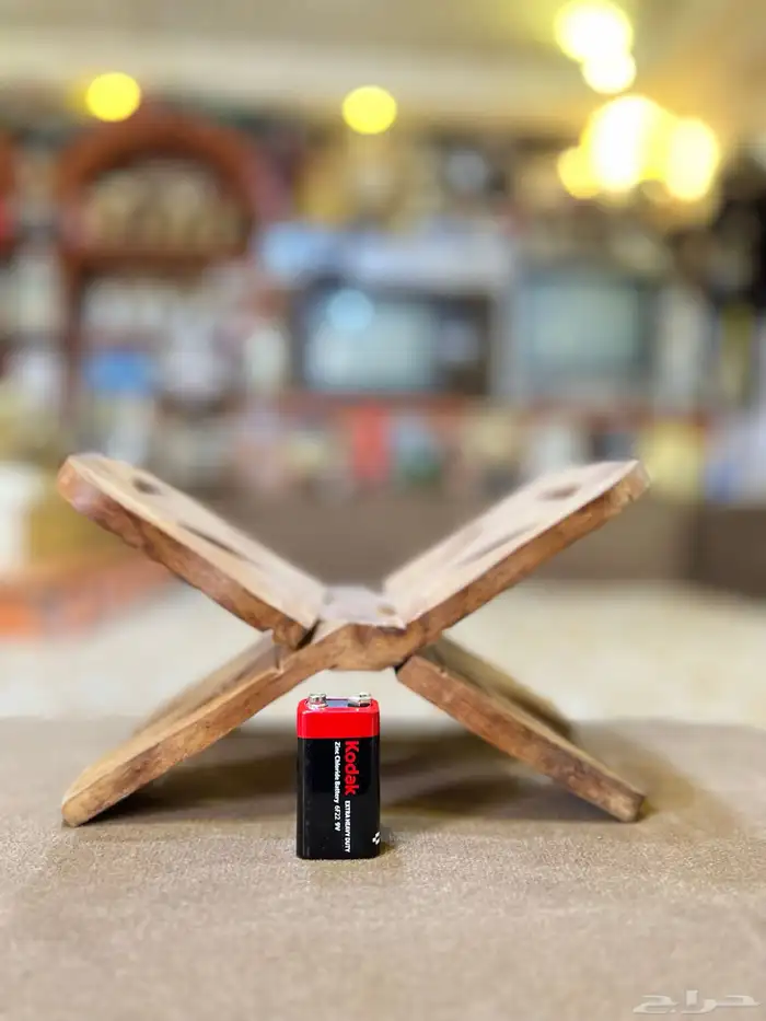 حامل مصحف خشب طبيعي قديم 0