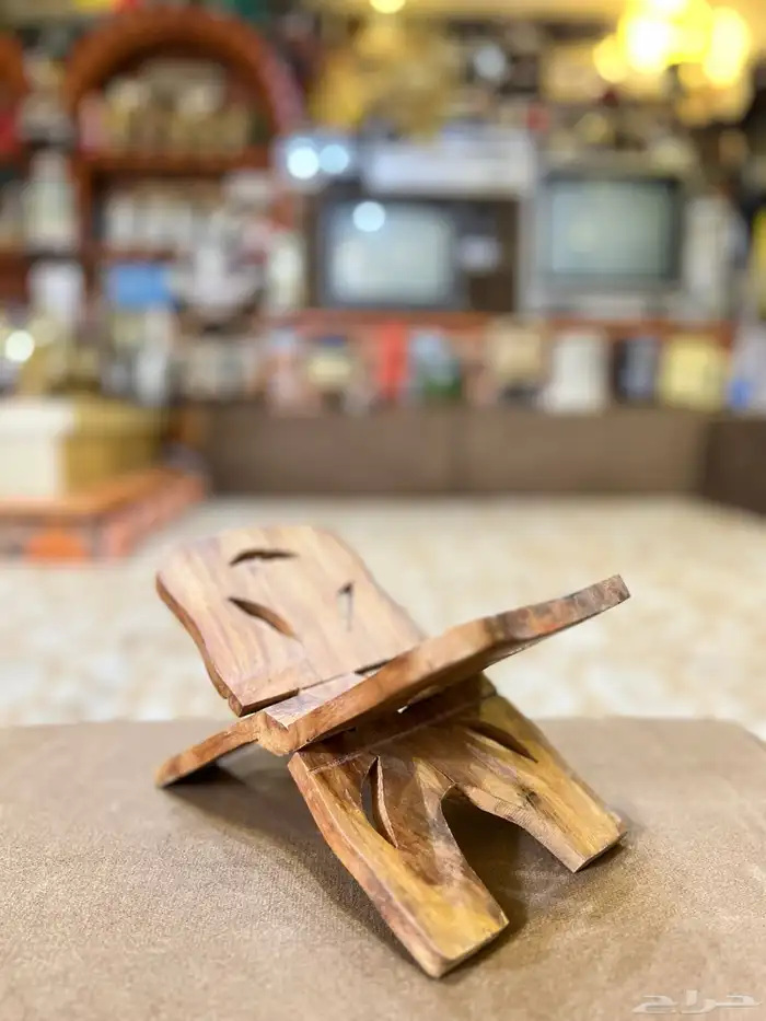 حامل مصحف خشب طبيعي قديم 2