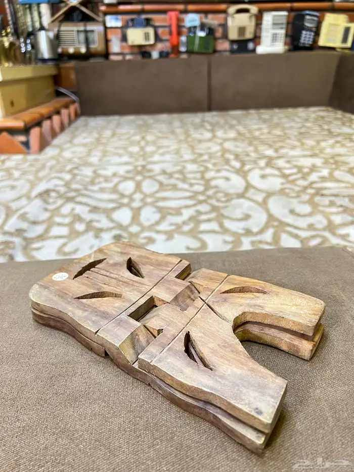 حامل مصحف خشب طبيعي قديم 5