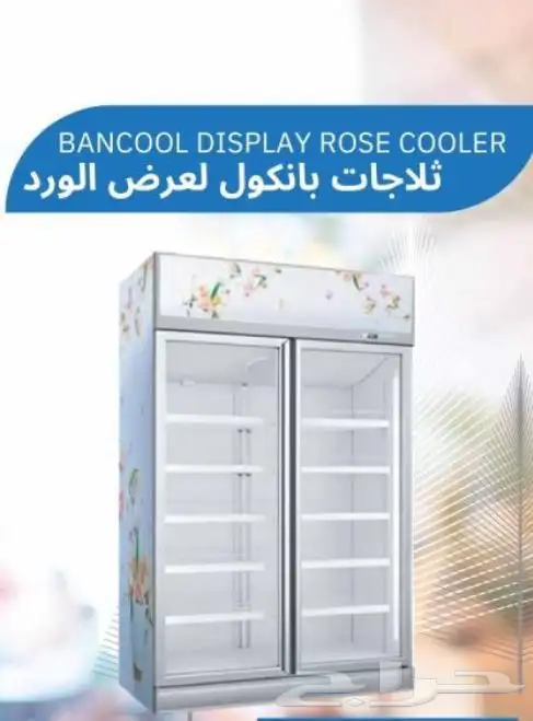 ثلاجة عرض بابين للورد والمشروبات بأحجام مختلفه 5