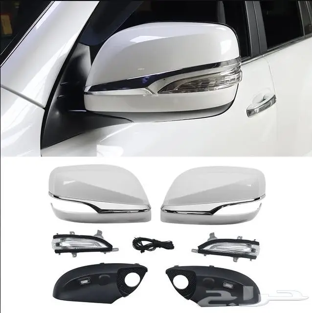 غطاء مرايات يمين يسار ابيض لؤلؤي 2015 -2008 LX570 1