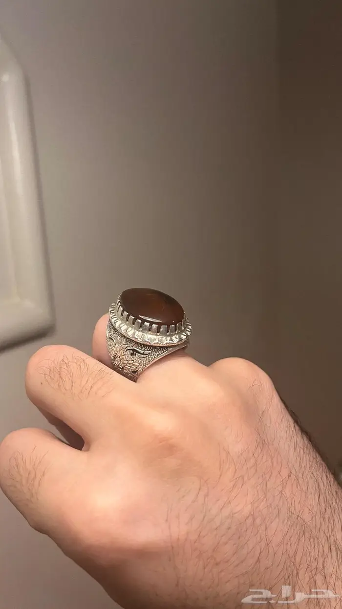 خواتم عقيق كبدي مميزة 16