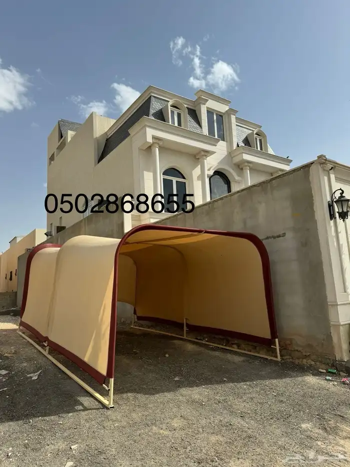 مظلة سيارة المتنقلة الطول 5.80 آلعرض 3.30 أرتفاع 2.50 19