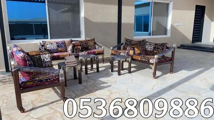 كراسي حديد بوية فرن للجلسات الخارجية 1