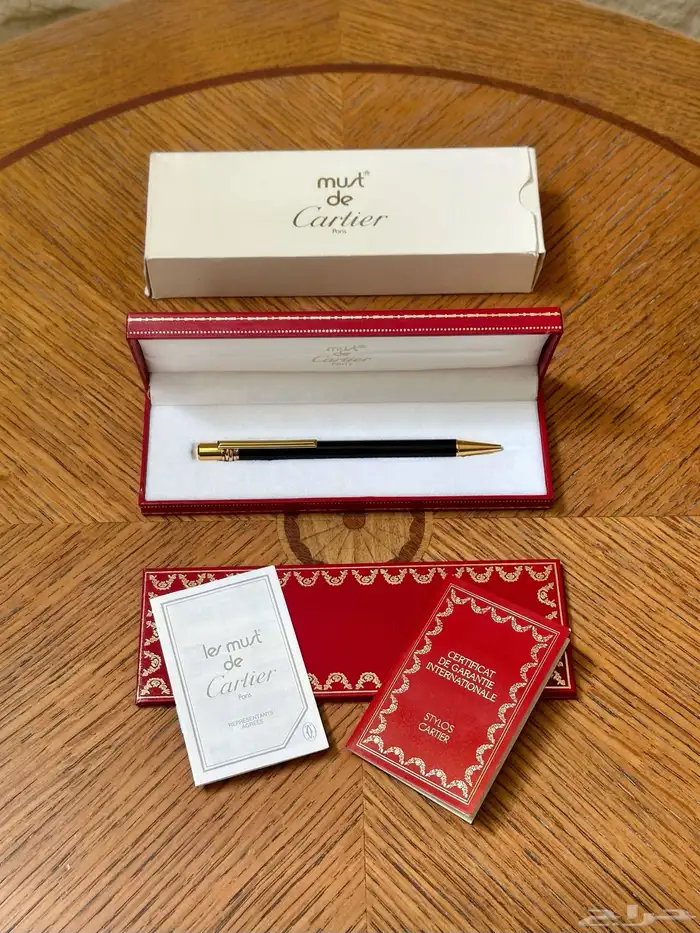 (تم البيع  ) قلم كارتير موست ترنتي 1990 Cartier must trinity 7