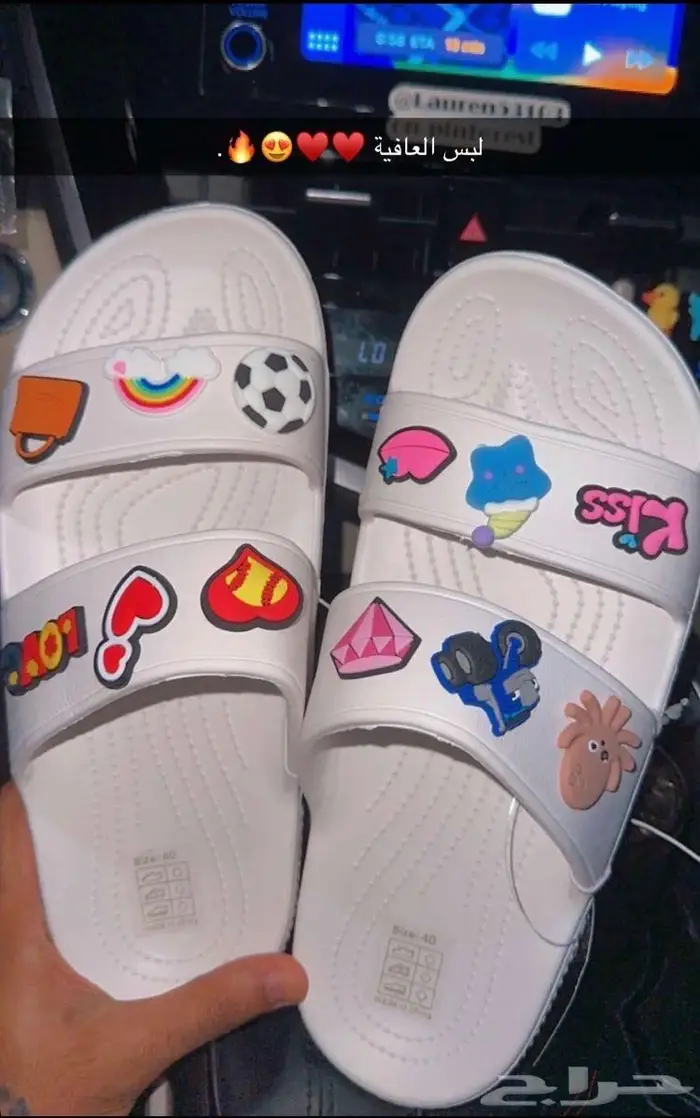 شبشب او صندل او سليبر كروكس مع استكرات 1