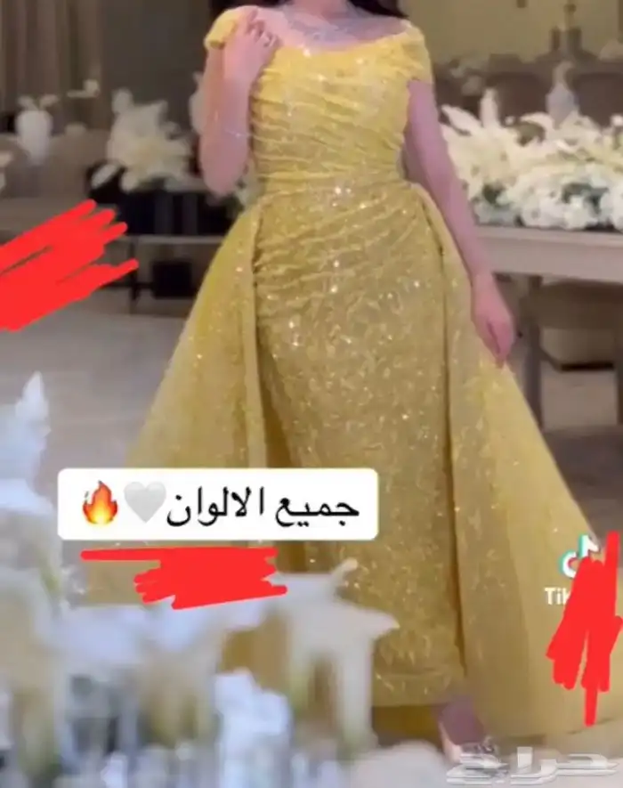 فستان للبيع ب500 لبسته بس اربع ساعات 0