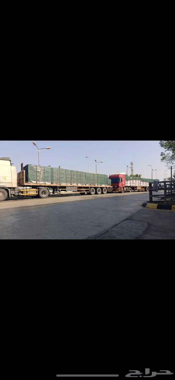 تريله سطحه جوانب آلماني نقل البضايع العفش 0