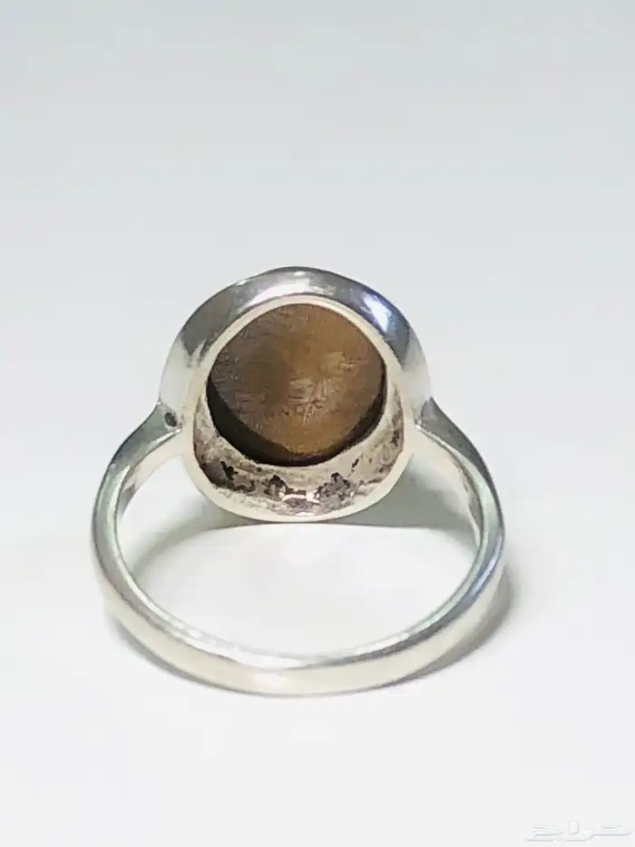 (تم البيع) خاتم فضة عقيق عين النمر أنتيك صناعة إنحليزية 1976 10