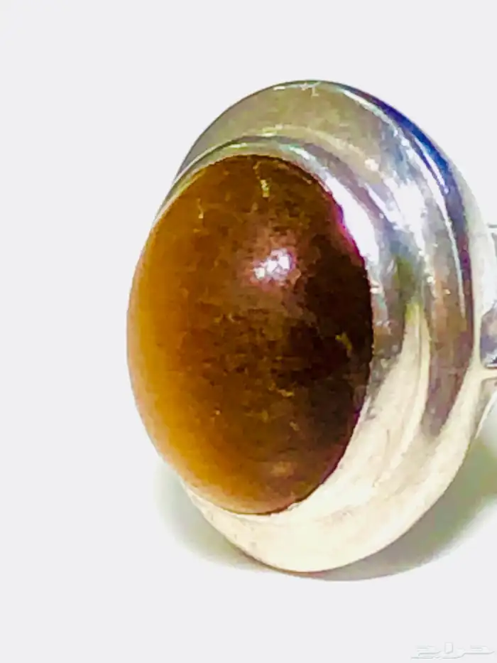 (تم البيع) خاتم فضة عقيق عين النمر أنتيك صناعة إنحليزية 1976 12