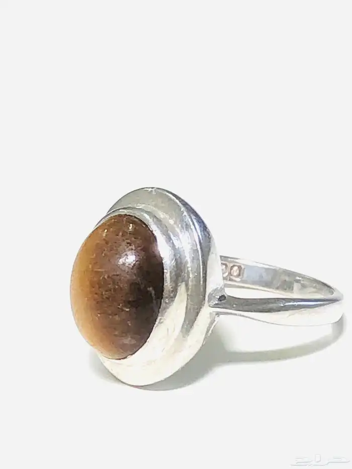 (تم البيع) خاتم فضة عقيق عين النمر أنتيك صناعة إنحليزية 1976 9