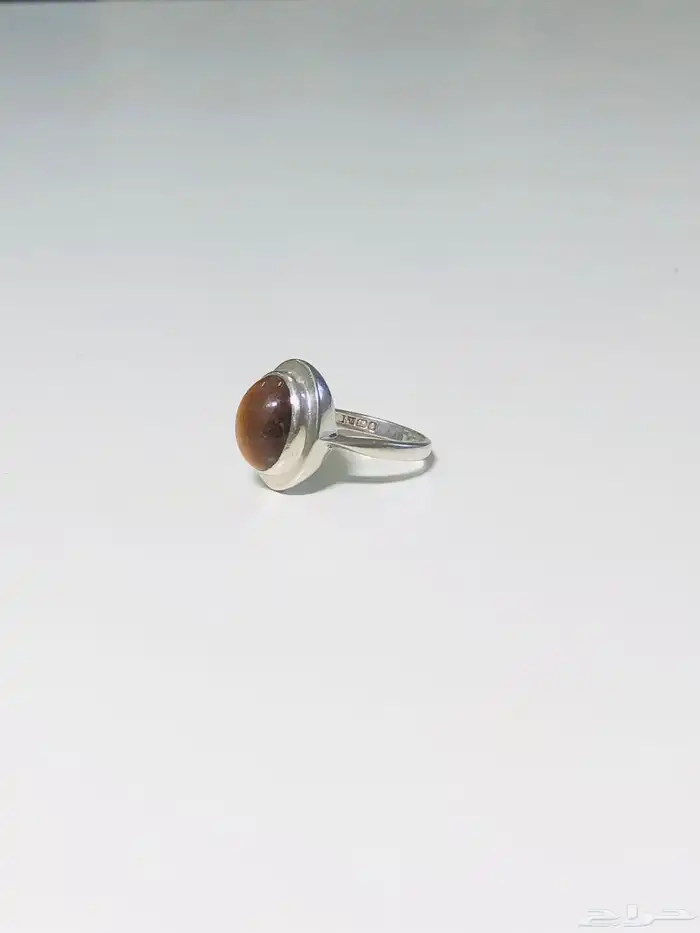 (تم البيع) خاتم فضة عقيق عين النمر أنتيك صناعة إنحليزية 1976 14