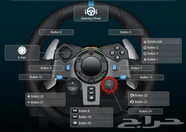 دركسون قيمنق من شركة LOGITECH لوجتيك G29 5