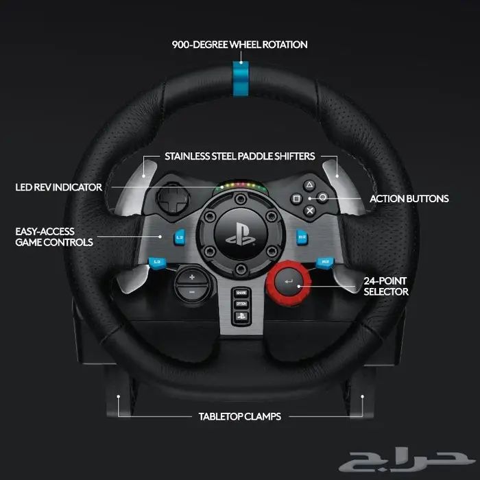 دركسون قيمنق من شركة LOGITECH لوجتيك G29 8