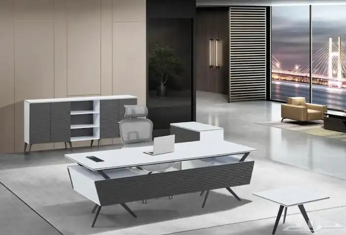 مكاتب فخم طقم مودرن المدير مكتب سكرتاريه درج دولاب طاولة شي 1