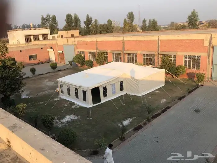 خيام تنزانية مع مقدمة وجملون شبيهة صباحية الكويت ثلاث طبقات 4