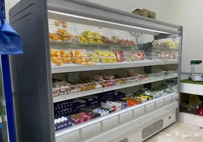 ثلاجة خضار و تمور و عصائر عرض بدون زجاج (جديد) 4