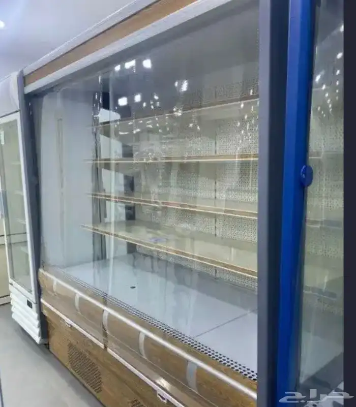 ثلاجة خضار و تمور و عصائر عرض بدون زجاج (جديد) 0