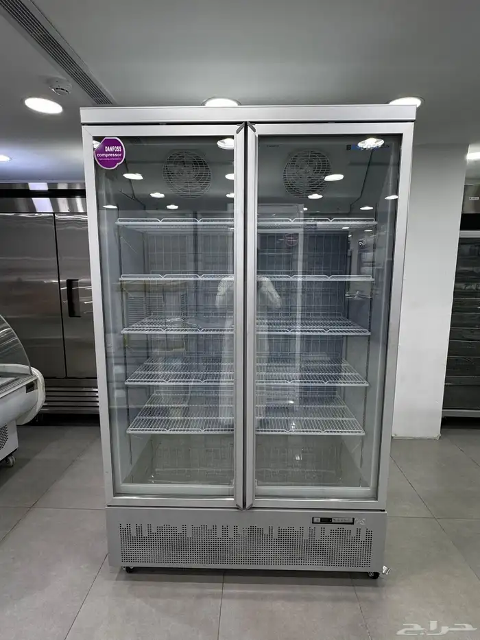 فريزر بانكول 2 باب زجاج 126 اسود - أبيض 7