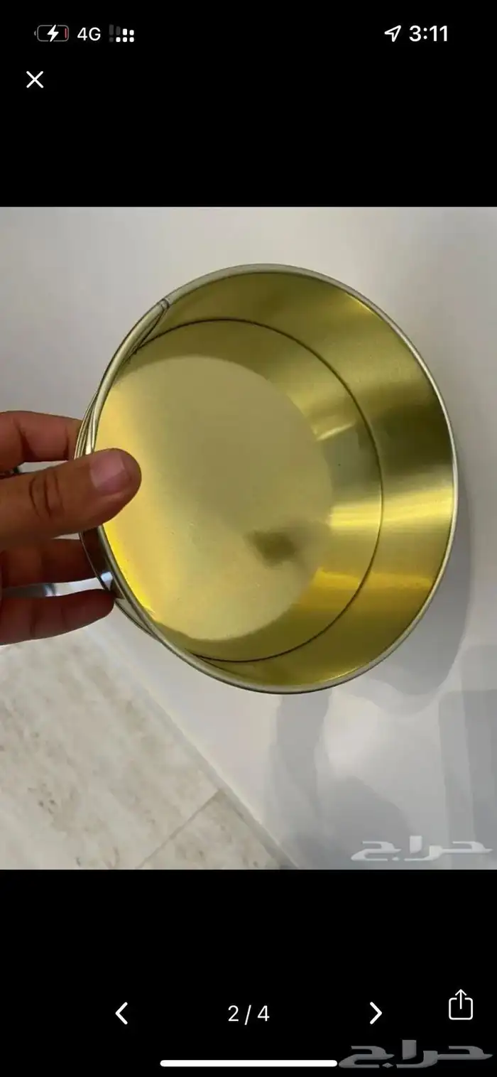 علب تنك تمر فارغه كيلو و اثنين كيلو 0