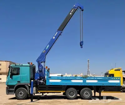 للايجار بوم ترك 10 - 12 طن مع السائق كامل ورق وسلامة TUV 3