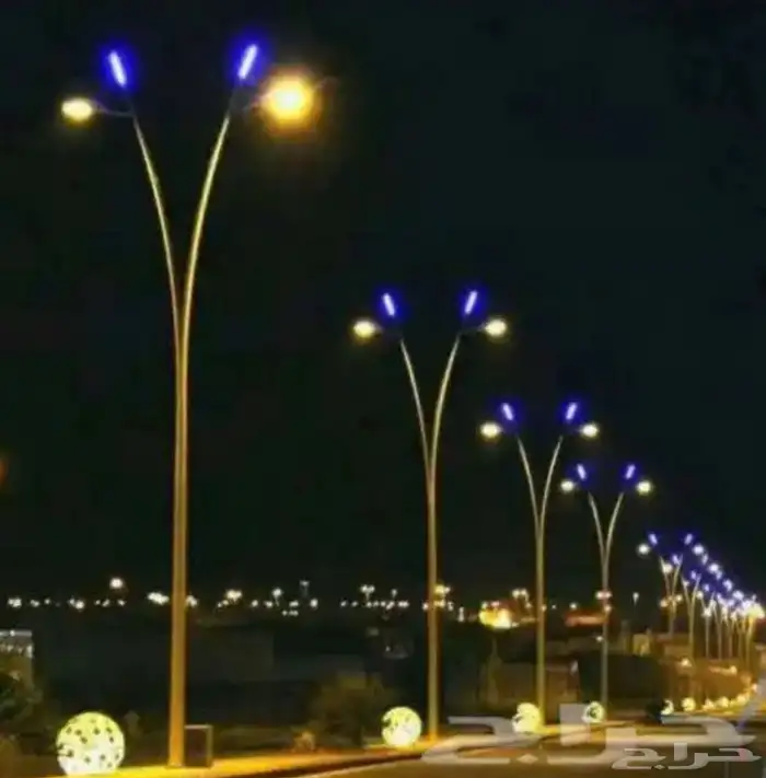 اعمدة وكشافات شوارع قواعد خرسانيه  اعمدة ديكوريه كوابل كهرب 1