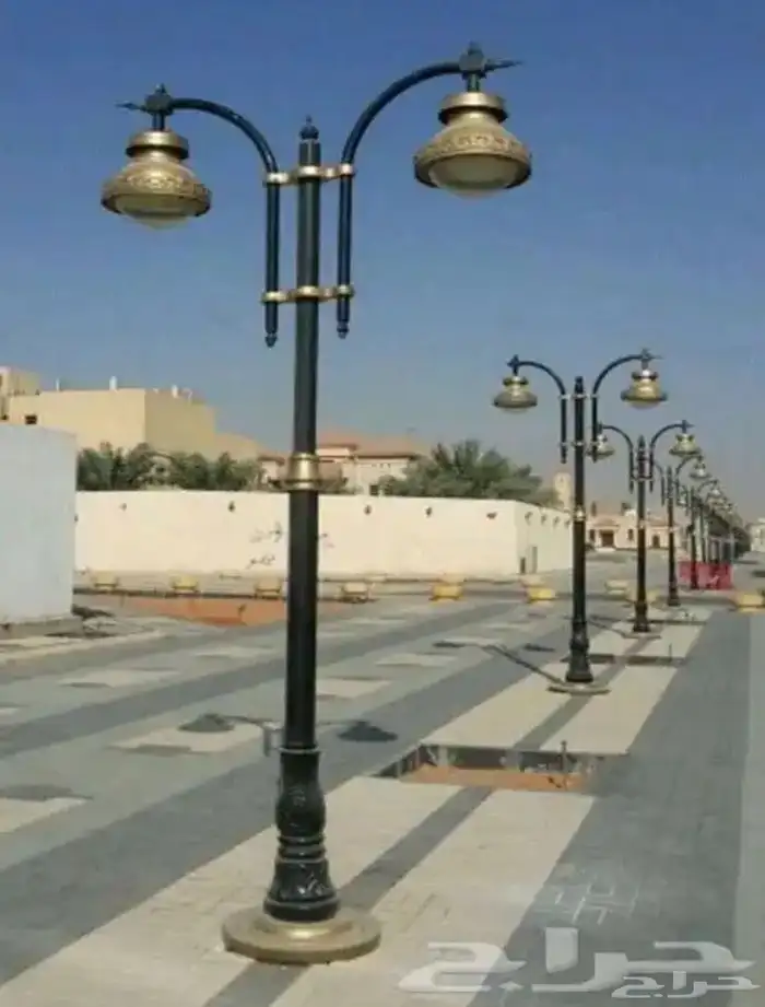 اعمدة وكشافات شوارع قواعد خرسانيه  اعمدة ديكوريه كوابل كهرب 11