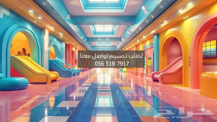 تصميم ديكور محل العاب ترفيه 0