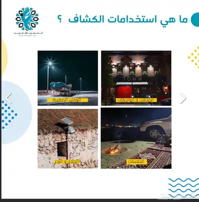كشاف 450 شمعة مع لوح منفصل على الطاقة الشمسية 2