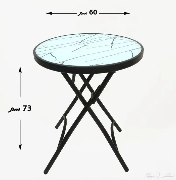 طاولة زجاج دائرية 3