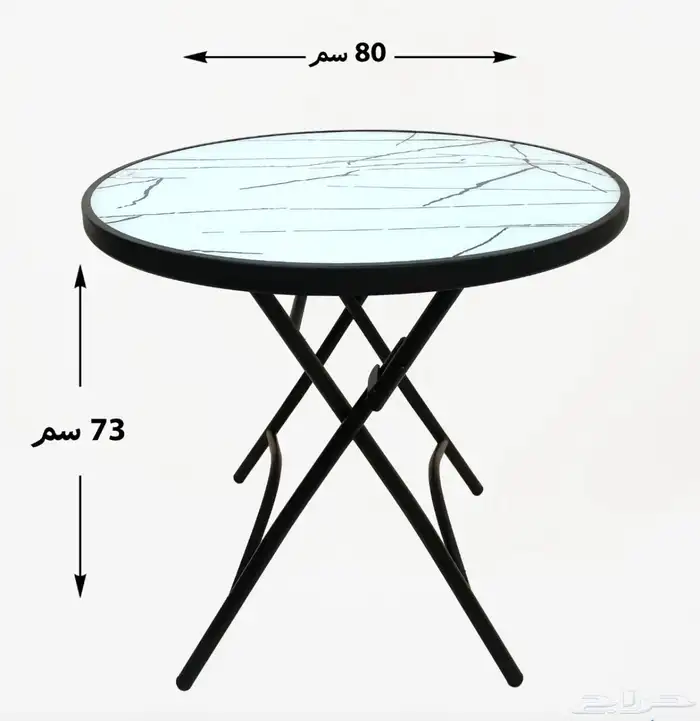 طاولة زجاج دائرية 5