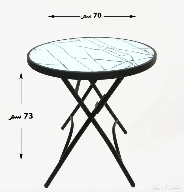 طاولة زجاج دائرية 4