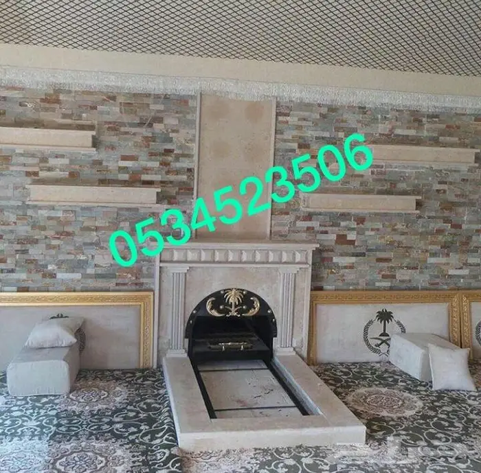 مناقل سحابات مناقل مشبات مشبات رخام مدافئ حديثة 72