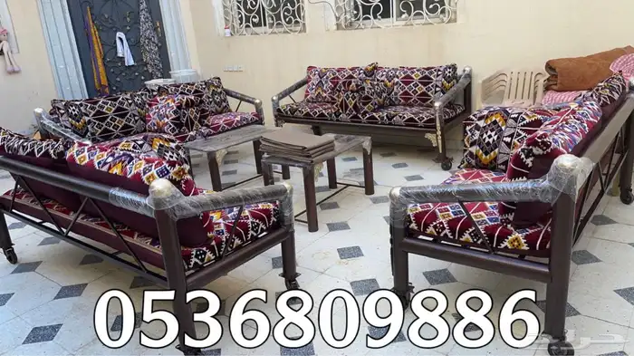 كراسي حديد للجلسات الخارجية والحدائق 2