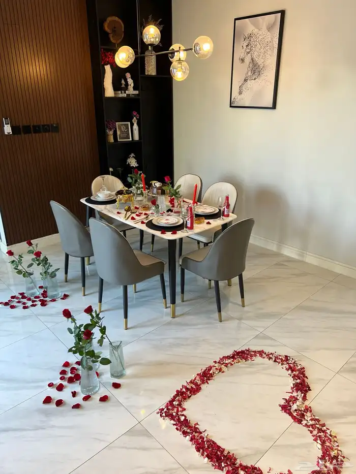 تنسيق غرف عرسان وتجهيز ذكرى زواج تنسيق عيد الحب الفالنتاين 0