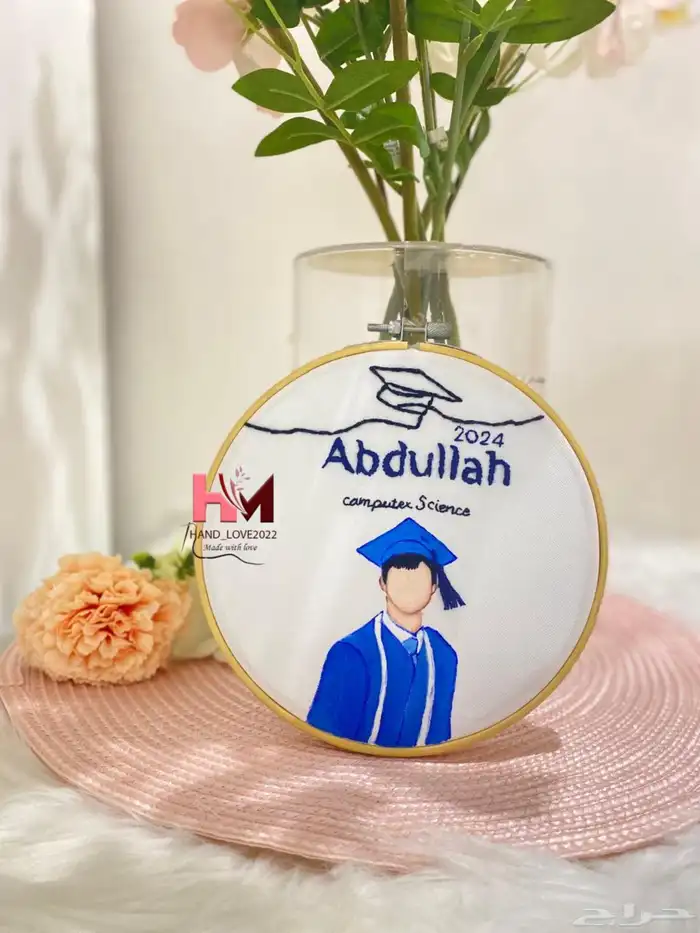 لوحات تخرج بالاسم وسنة التخرج اهدي من تحب هدية مميزه 20