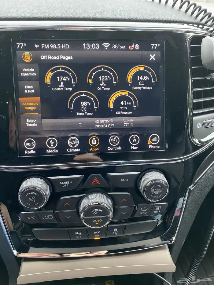 برمجة صفحات Off Road لقراند شيروكي و رانجلر و جلاديتور 3