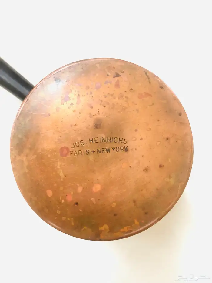 (تم البيع) صانعة قهوة و حليب من النحاس الأحمر الخالص أنتيك 22