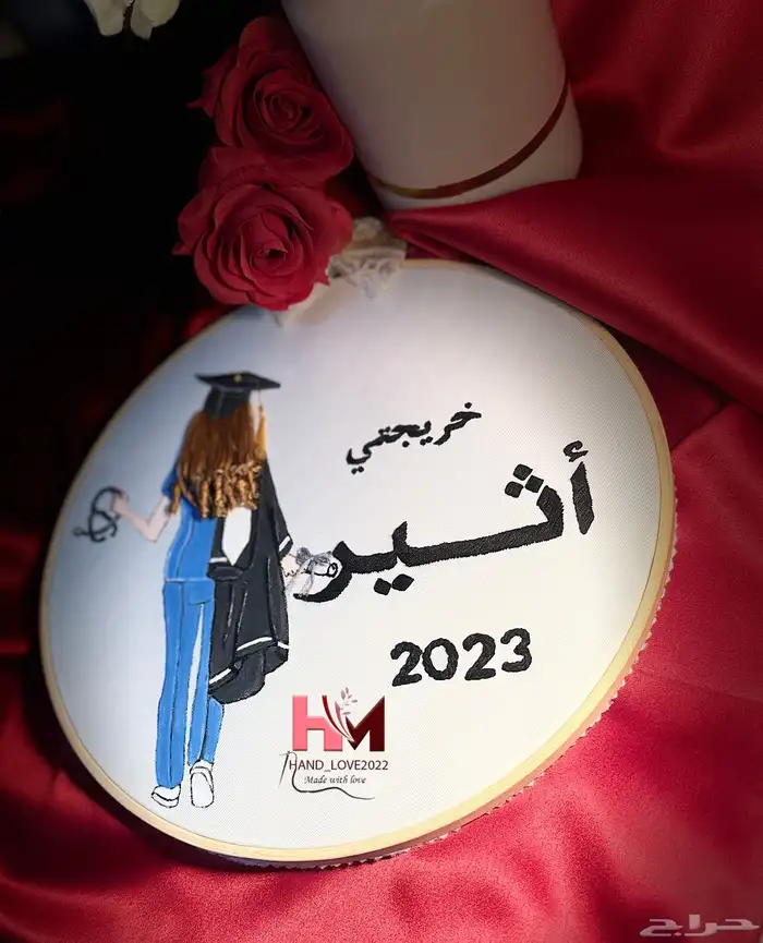 لوحات تخرج بالاسم وسنة التخرج اهدي من تحب هدية مميزه 6
