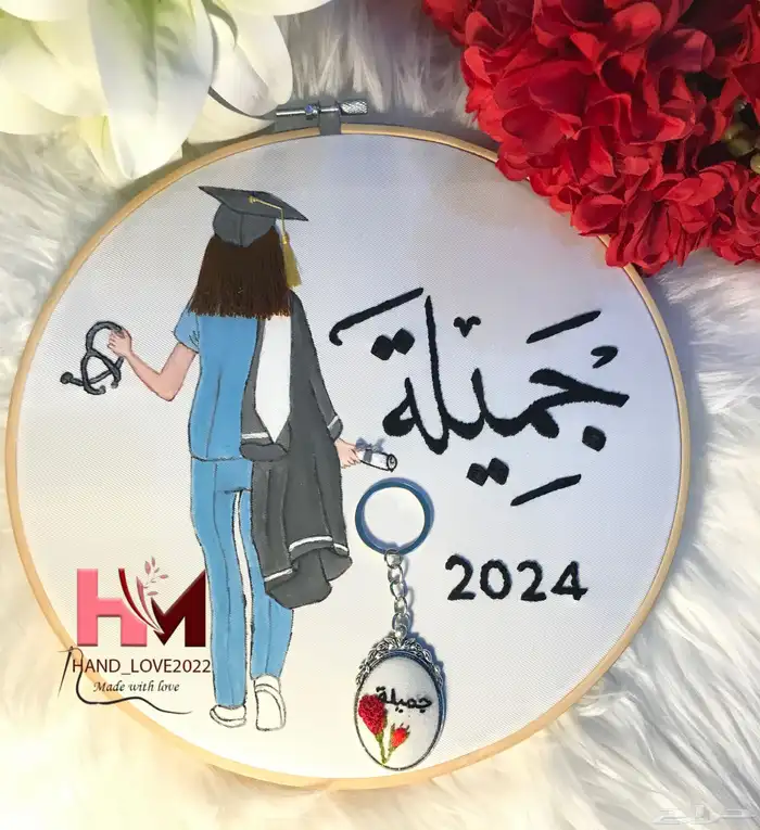 لوحات تخرج بالاسم وسنة التخرج اهدي من تحب هدية مميزه 15