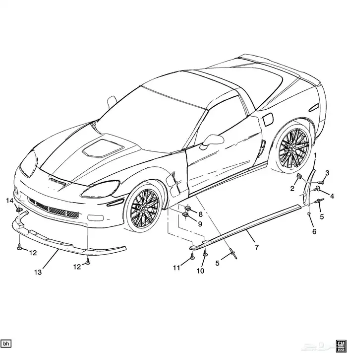 كت للكورفت C6 ZR1 0