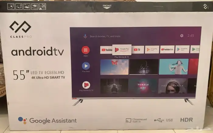 تلفزيون 55 انش وطاولة تلفزيون 0