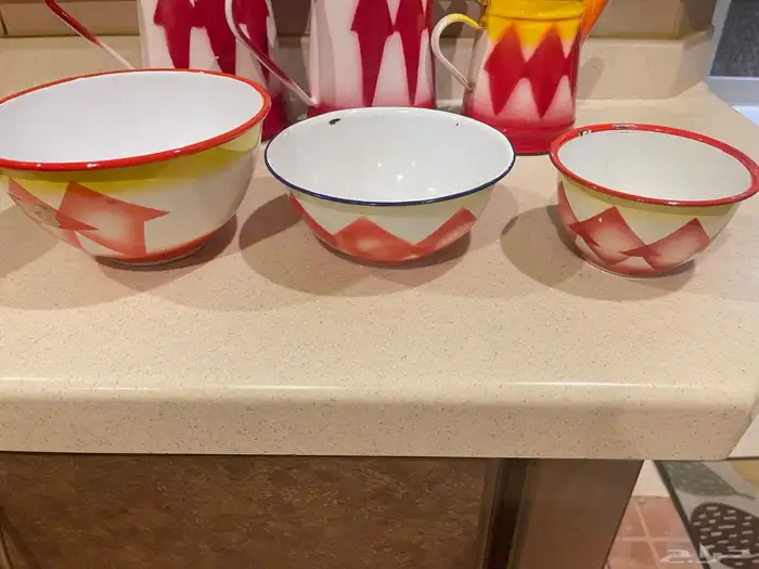 غضار تراثي وسطل حليب تراثي 0