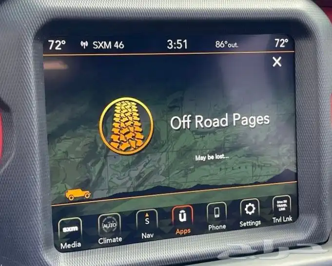 برمجة صفحات Off Road لقراند شيروكي و رانجلر و جلاديتور 5