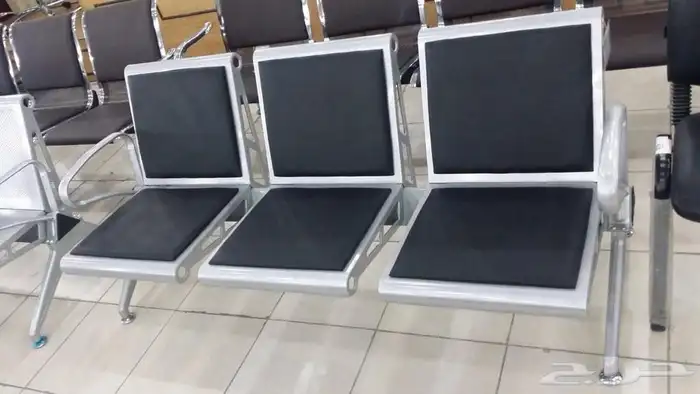 كنب مكتبي كنب جلد كراسي انتظار حديد كنب صيني كنب تفصيل جلد 15