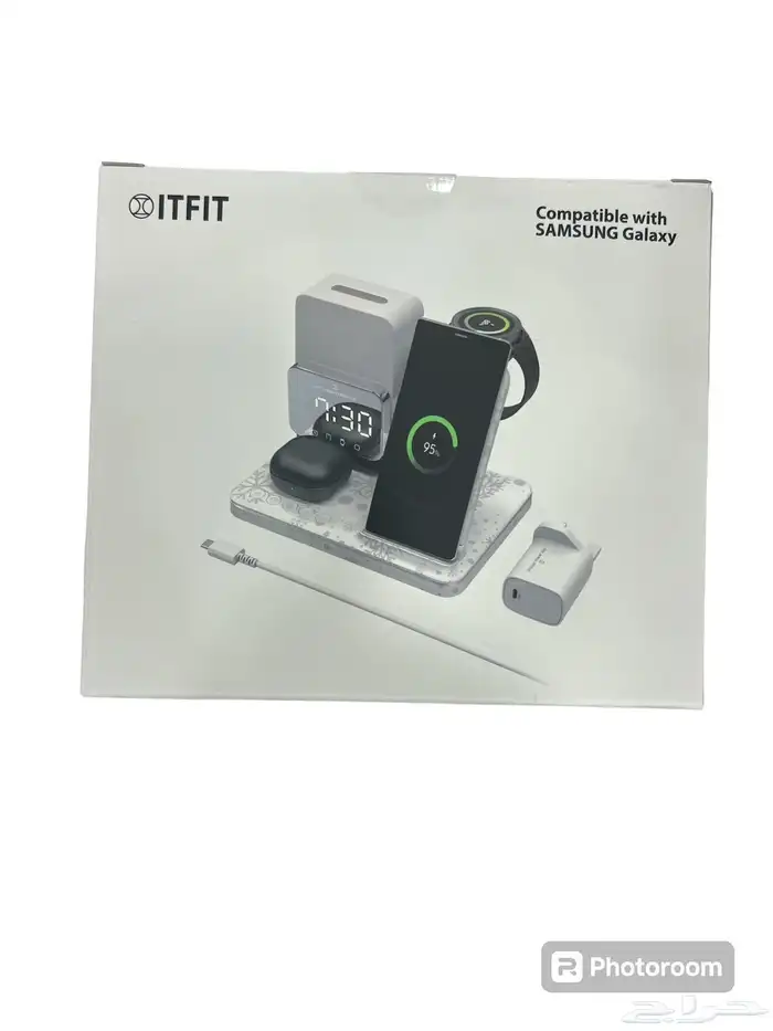 شاحن سامسونج اصلي لاسلكي ساعه وسماعة وجوال ومنبه 3